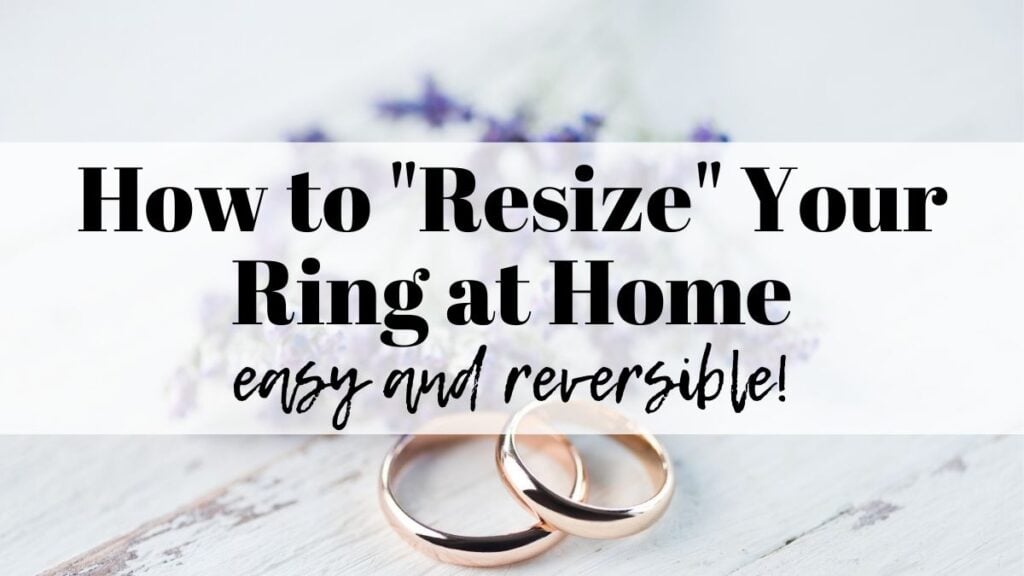 How to Resize your Ring at Home (Comfortable & pretty way to make your  loose ring fit) - The Artisan Life